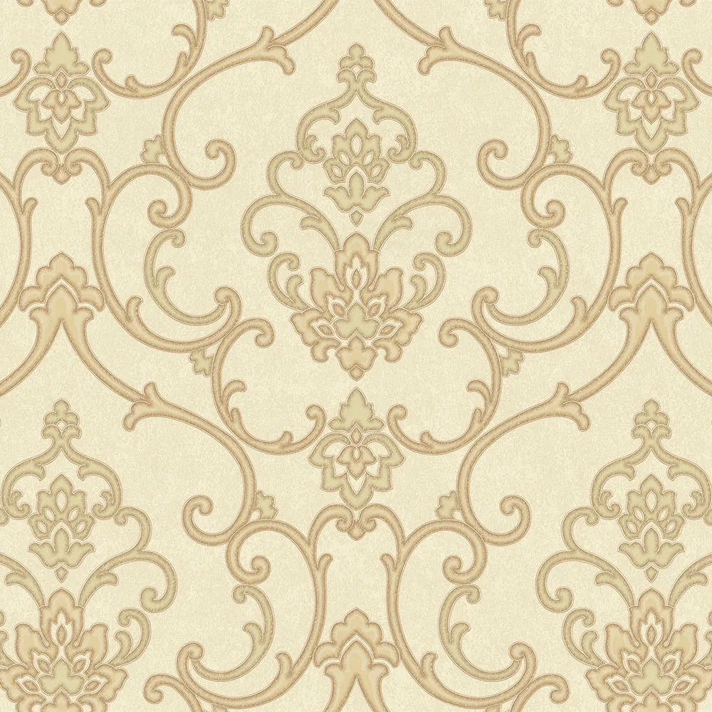 Cream Embossed Wallpaper – Dimensional Depth (6806-1)